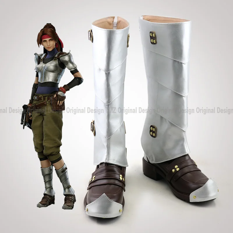 

Final Fantasy VII FF 7 Jessie Characters Anime Shoe Costume Prop Cosplay Shoes Boots