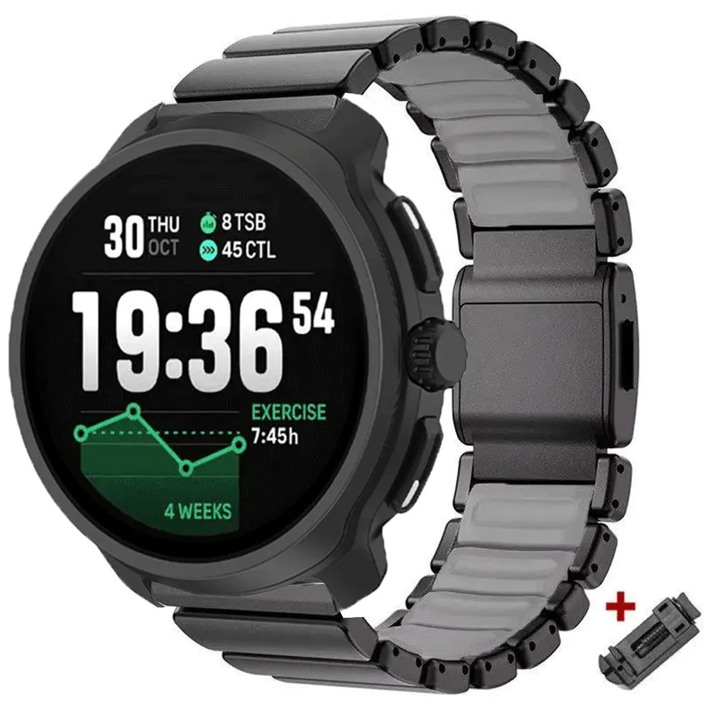 Elegant Alloy Metal Strap - Premium Replacement Band for Suunto Watches