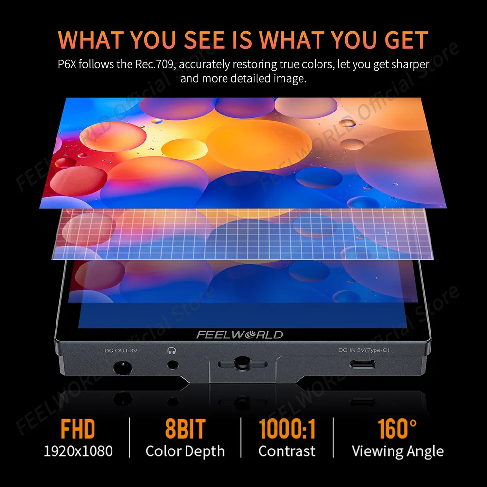 FEELWORLD P6X 5.5 Inch Aluminium High Brightness 1000nit