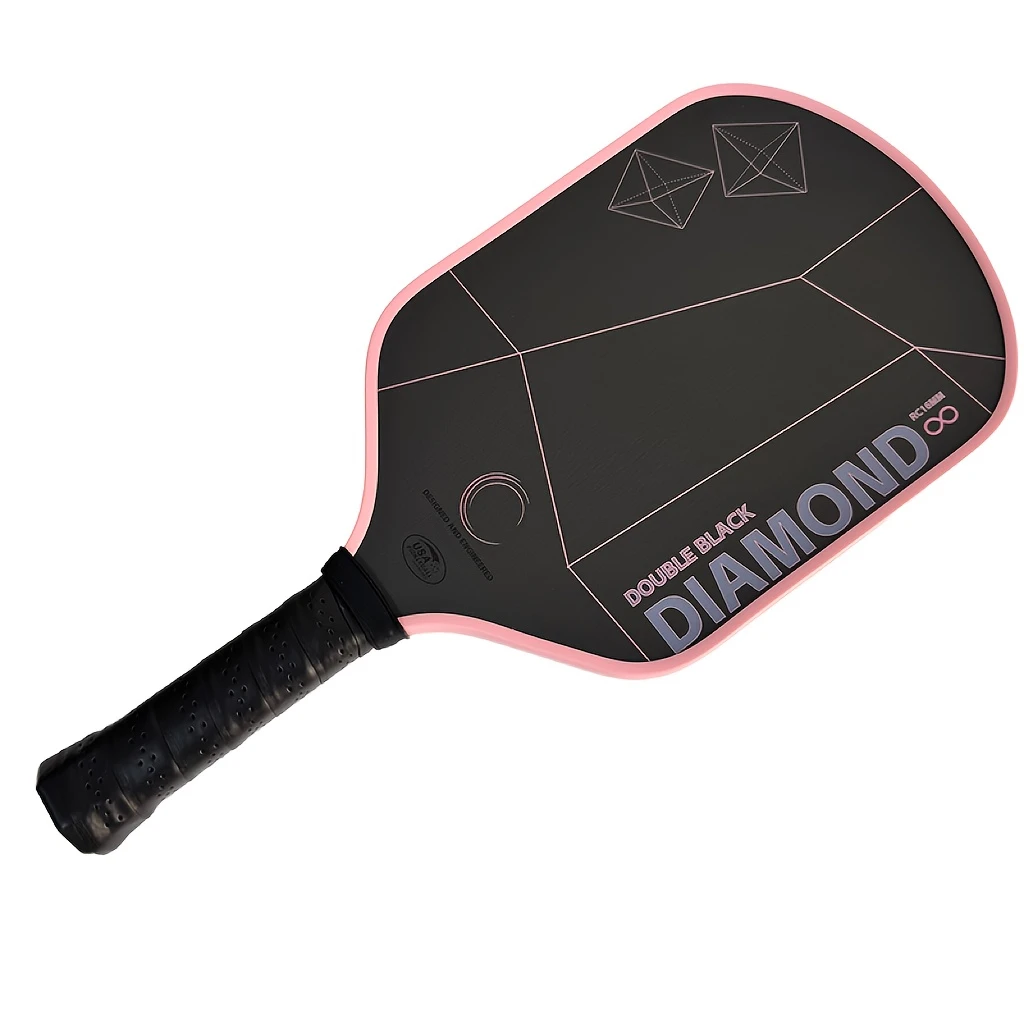 Double Black Diamond 16mm Pickleball-Schläger, T700 Carbonfaser mit Schwarzer Matter Oberfläche, Gute Spin-Performance – Detail 7