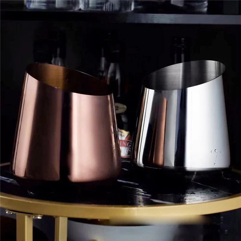European Luxury Champagne Bucket Bar club ktv ice buckets Household beer ice bucket Small stainless steel buckets cooler