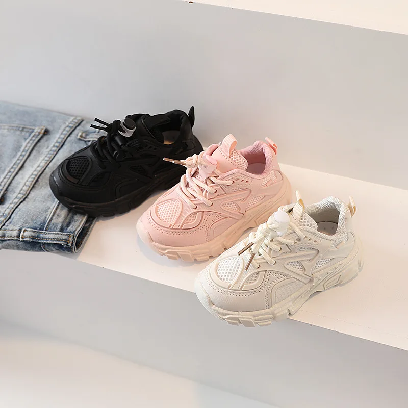 

Children's mesh breathable sneakers 2023 spring and autumn new baby girl soft-soled casual boys' shoes