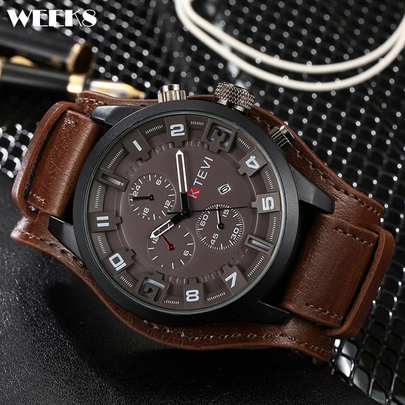 

Big Large Bracer Watch for Men Vintage Black Steampunk Punk Gothic Male Wristwatch Bracelet Quartz Watches Hip Hop Man New Clock