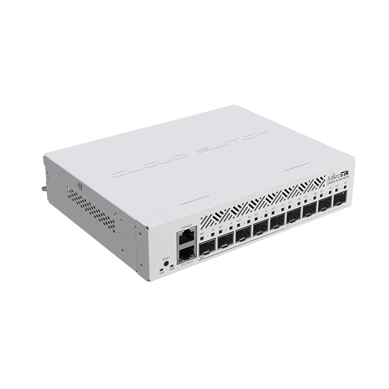 

MikroTik CRS310-1G-5S-4S+IN Three-layer Network Management 10-port Cloud Routing Switch 10G