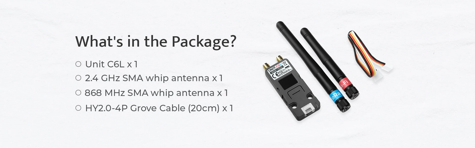 Official C6L Unit for Meshtastic (SX1262.ESP32-C6)