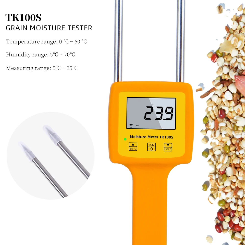 4 Digital LCD Grain Moisture Tester 5-35%