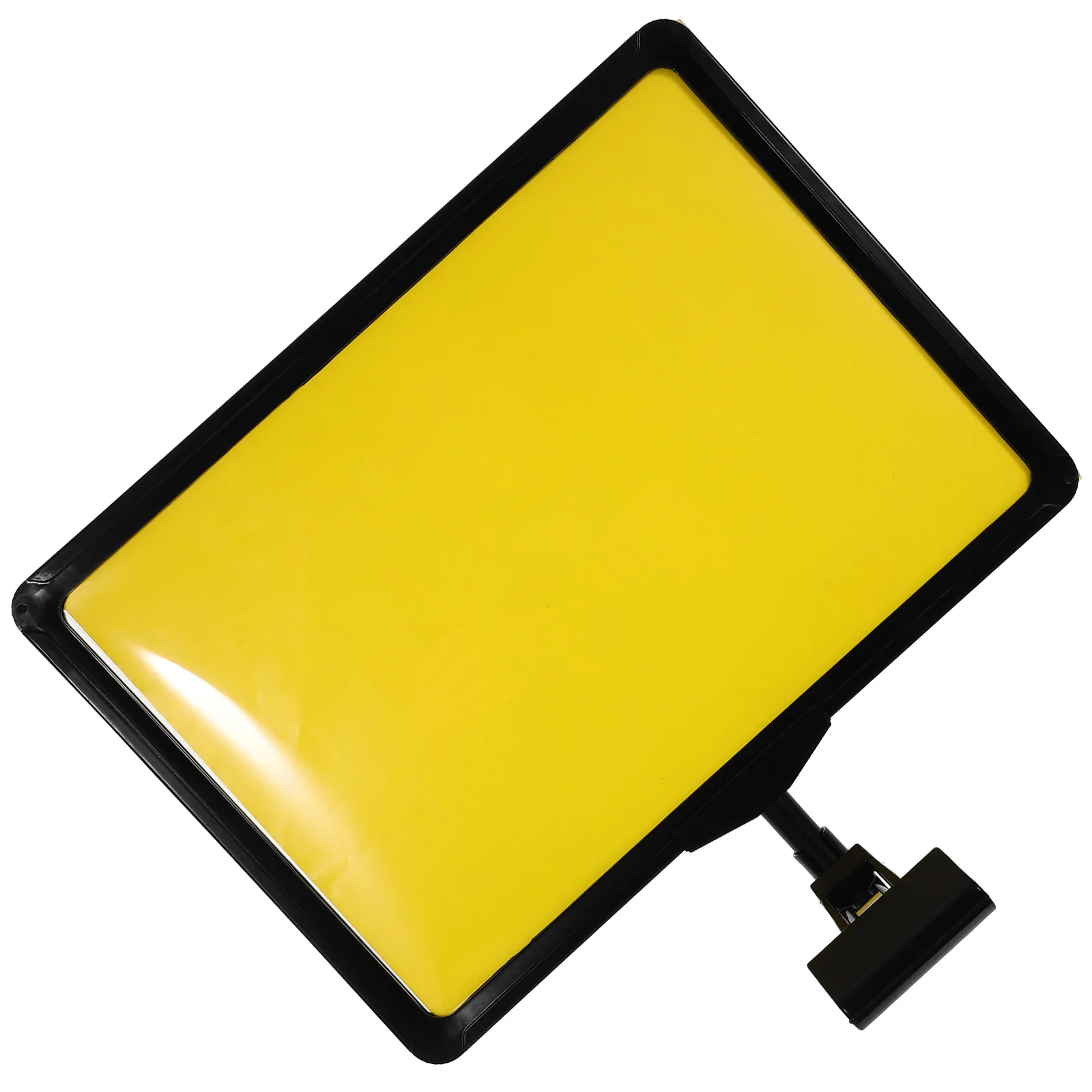 Black Frame Yellow Paper Price Tag Label Holder Advertising Rack Display Stand Card Note Holder Supermarket Vegetable 5