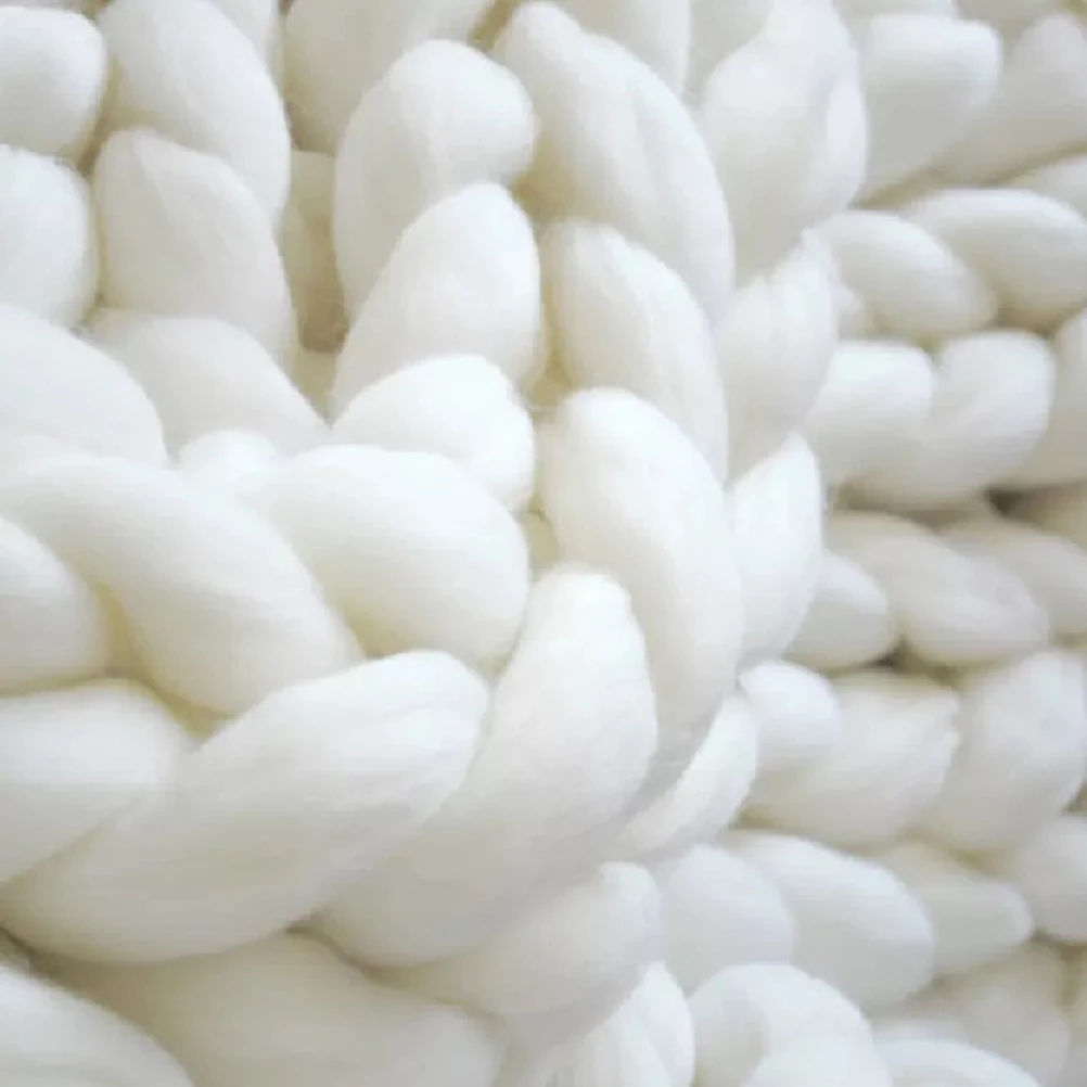 Sofa Blanket Cozy Chunky Knitted Blanket Handmade Yarn Pet Bed Chair sofa blanket baby air conditioning blanket  Home Decor 2