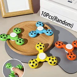 Set of 10 Mini Soccer Ball Spinner Toys - Fun and Unique Party Gifts (10pcs random colors)