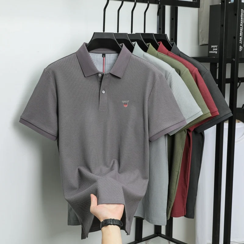 100% pure cotton high-end men short sleeve polo shirt luxury brand summer custom fashion hot selling Paul embroidery T-shirt top 35 Sc45cf47d89cc46cda2e1bf6fc7f6eb5ci