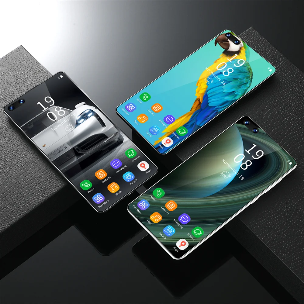 16-Core 7.5 Inch Mobile Phone 48MP 12GB RAM 512GB ROM Android 11 Smartphone 5G Mini Tablet Cell Iphone Pro Gold |