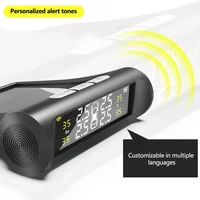 Digital LCD Display Universal Smart Car TPMS Tyre Pressure Monitoring System 4 Sensors Auto Security Alarm Solar Charging - Image 5