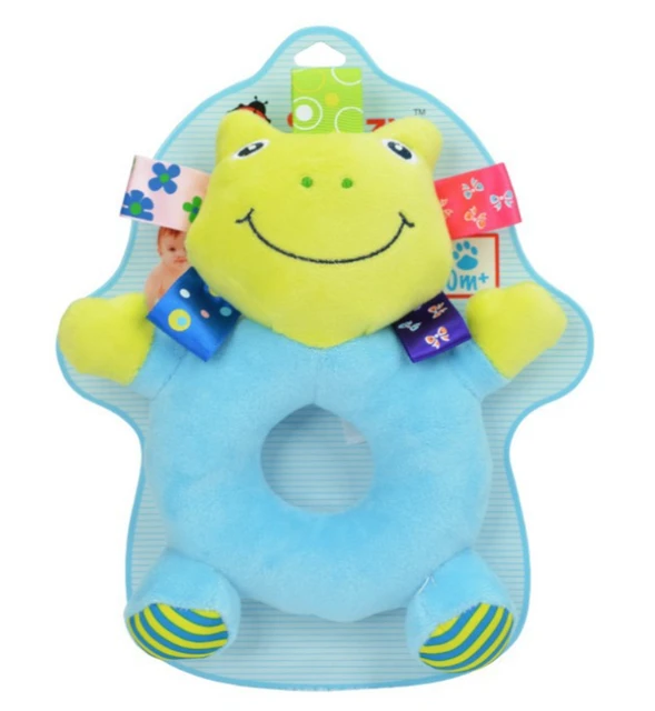 Baby Stuff Rattles Hang Ringing Circle Cute Animals Frog Elephant Infant  Baby Crib Stroller Toy 0-12 Months Plush Newborn - AliExpress