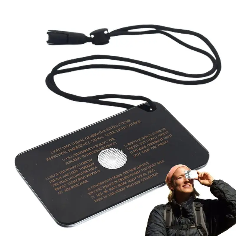 

Зеркало для выживания, очень большой инструмент для выживания, безопасное маленькое и многофункциональное светоотражающее Зеркало для кемпинга