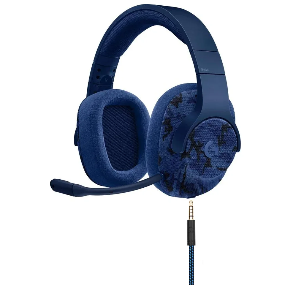 EARLA TEC 交換用オーディオケーブル G433ヘッドホン用 AUXコード 編組ワイヤー ボリュームコントロール&マイクミュート付き Logit : G433 交換用オーディオケーブルコード Logitech G433