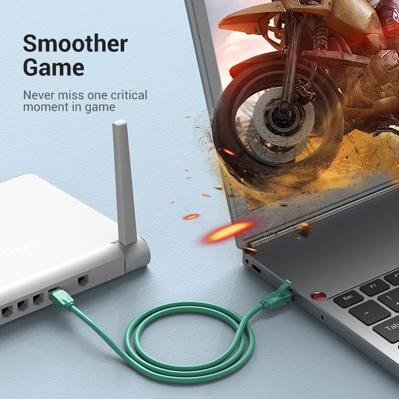 Premium Vention Shielded CAT6 Ethernet Cable, 1m RJ45 Patch Cord for High-Speed Internet Networking