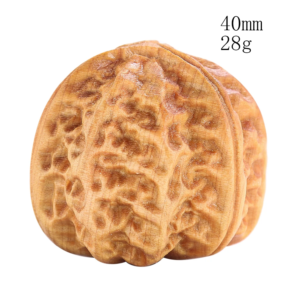 Walnut Massage Ball for Yoga Meditation Fitness Handball Hand Finger Exercise Muscle Stress Relief Relaxation Therapy 1Pc