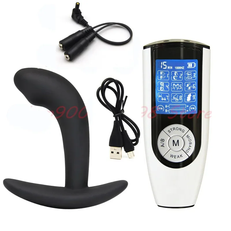 Electric Shock Anus Dilator Masturbation Erotic Anal Vaginal Plug Butt Plug Medical Themed Toys Sex Toys For Men Women