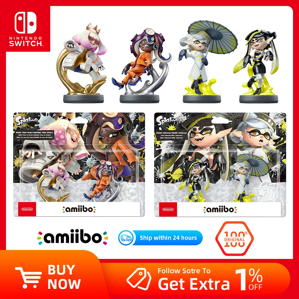 Nintendo Switch - amiibo4点セット Nintendo Amiibo Figure - splatoon 3 Series - Pearl + Marina