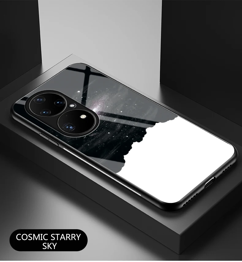 para P9 P10 P20 P30 P40 Lite Case DECLAREYAO Luxo Espelho Rígido Vidro Temperado Coque Para Huawei P9 P10 P20 P30 P40 P50 Pr_voghion.com