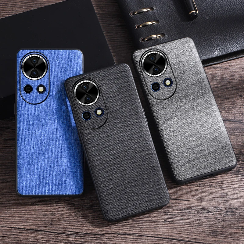 

Fabric Case for Huawei nova 12 Pro Matte Cloth Silicone Protection Full Camera Luxury Phone Cover Huaweinova12Pro Coque Shell