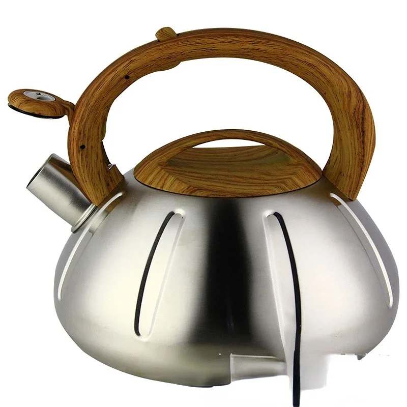 

Stainless Steel Portable Travel Portable Kettle with Whistle Smart Kettle Thermos Gas Stoves Kitchen Supplies