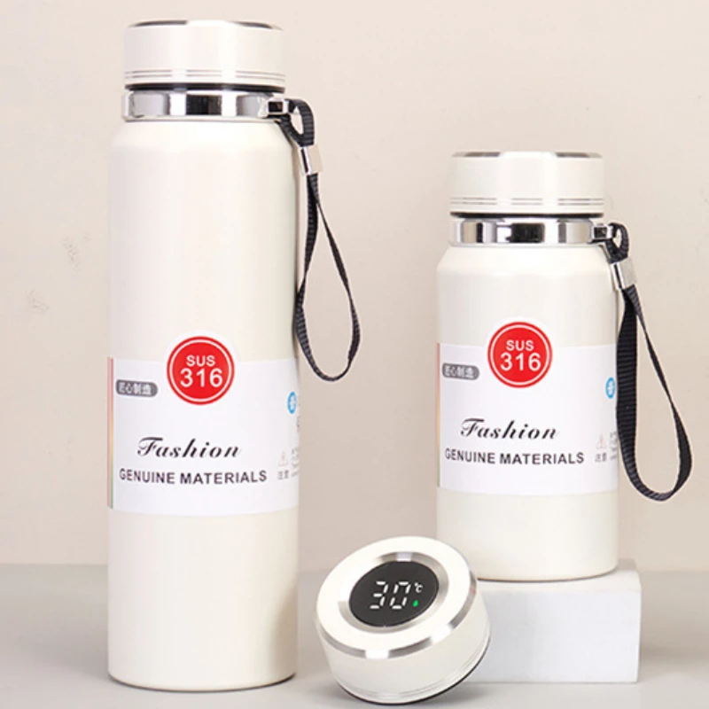 thumbnail image 1 of Thermal Water Bottle Keep Cold &Hot Water Bottle Thermos for Water Tea Coffee Vacuum Flasks 316 Stainless Steel Thermos Bottle, 1 of 5