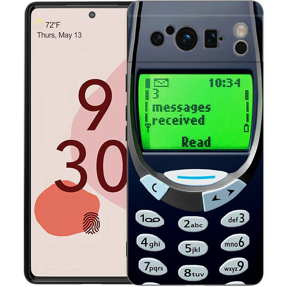 thumbnail image 1 of Vintage Cassette Tape Retro Style Phone Case For Google Pixel 8 7 6 Pro 6A 7A 5G Soft Silicone Shockproof TPU Black Cover Fundas, 1 of 5