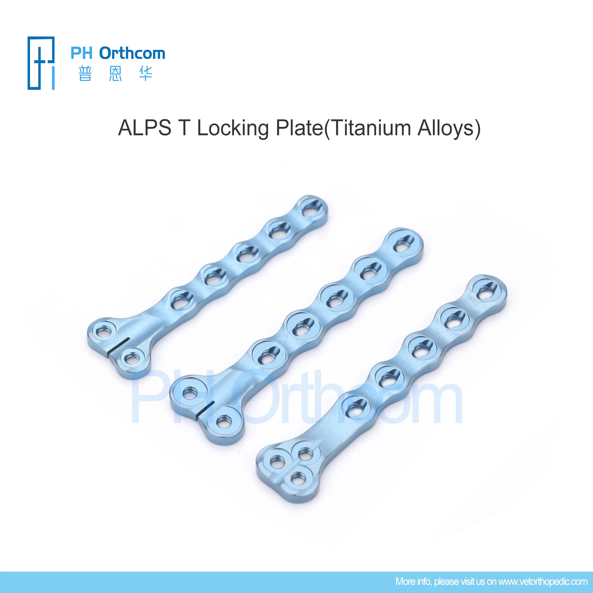 

ALPS T Locking Plate Titanium Alloy Veterinaria Pets Mascotas Orthopedic Implant Surgical Instruments Medical Equipments