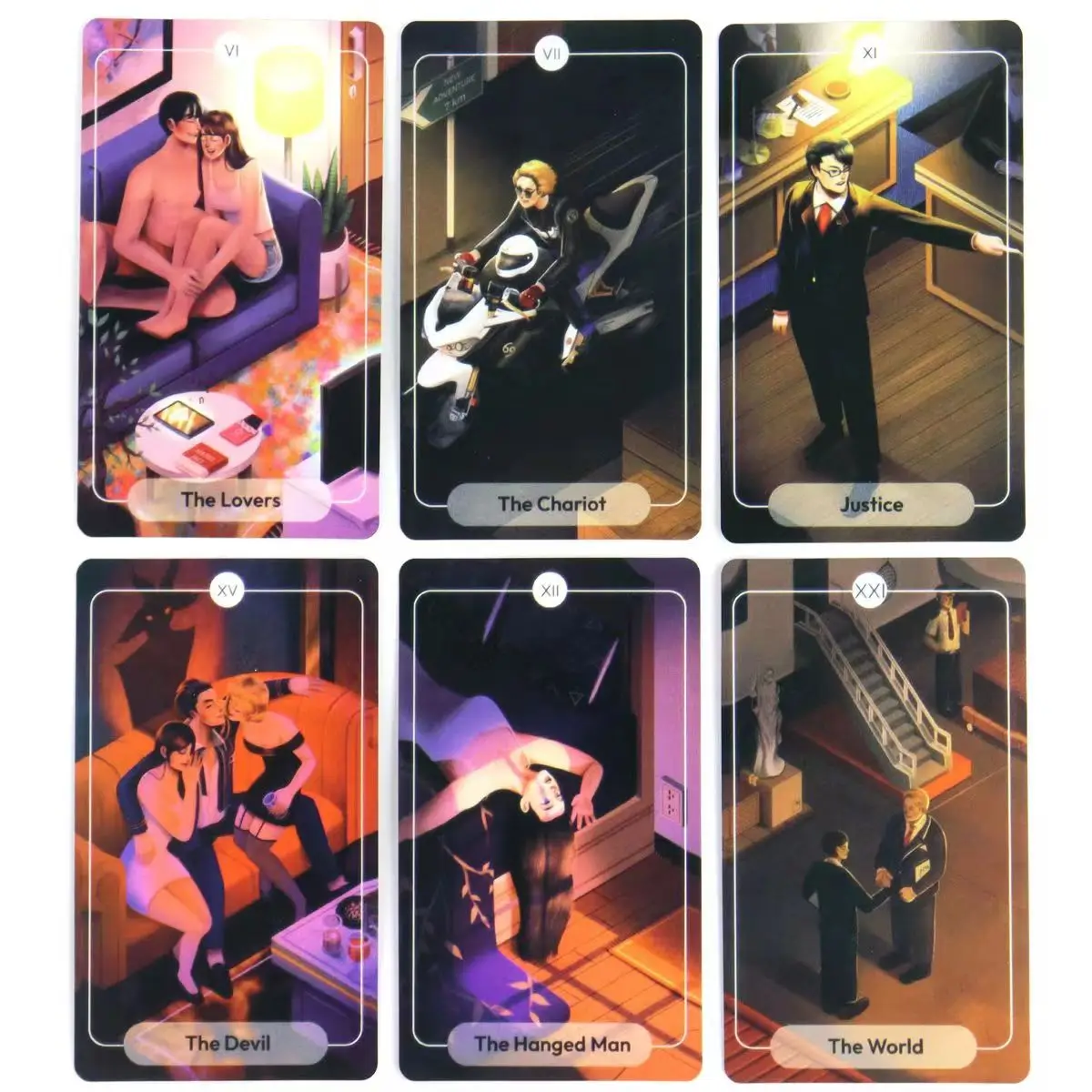 78 Stories Tarot 10.3*6cm Whimsical Cartoon Style Human Life Tarot Asian Culture Story 79 Pcs Cards 2