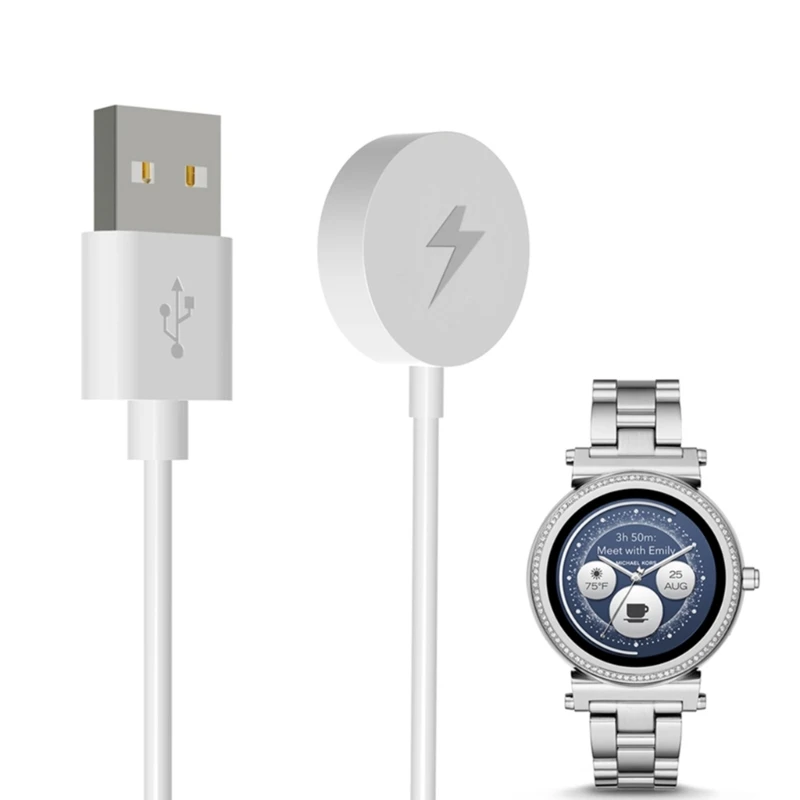 Usb Magnetic Carregador de Carga Rápida Dock para Michael Kors Mkt5017 Mkt5020 Mkt5021 Mkt5022 Mkt5026 Mkt5028 Relógio Cabo de Carregamento m - Image 5