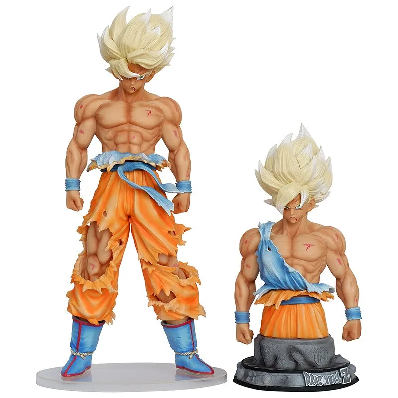 

42Cm Gk Dragon Ball Z Super Saiyan Son Goku Kakarotto Anime Action Figure Statue Ornament Model Garage Kit Doll Kid Toys Gift
