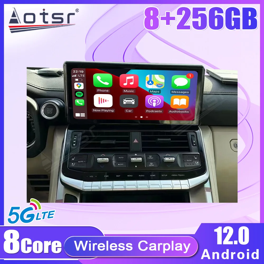 

Android 12 Car Multimedia Tape Radio Recorder Player Stereo For Toyota Land Cruiser 300 LC300 2021 2022 GPS Navi Head Unit 1 Din