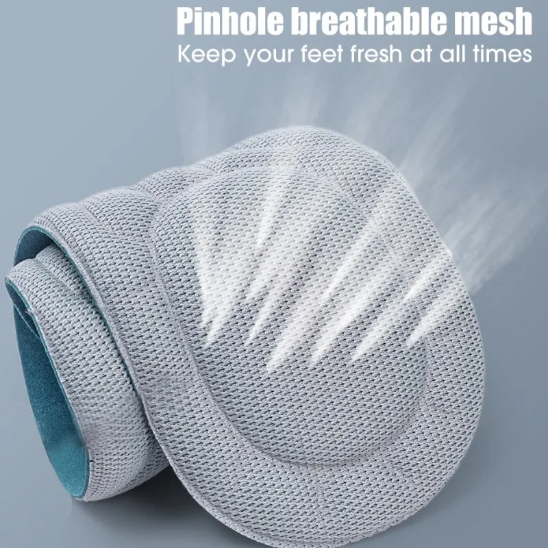 Stretch Cotton Massage Insole 5D Cloud Sensation Relieve Pain Shoe Pad Elastic Sweat Absorbing Insoles Breathable Shoe Cushion