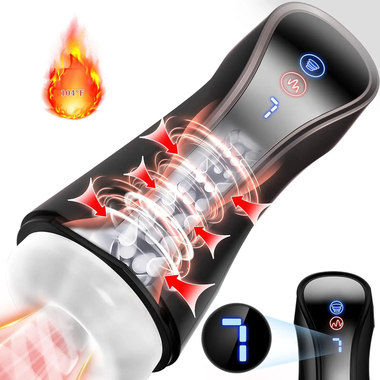 Male Masturbator Sex Toys Penis Pump Adult Toys Pocket Pussy 3D Male Stroker 7 Sucking Vibrating Heating Automatic Sex Machine sex toy male masturbation cup