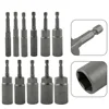 1Pc 80/150mm 1/4inch Hex Socket Nut Driver Magnetic Socket 5.5-19mm For Electric Impact Nut Bolt Screwdriver Drill Bit Removal 3