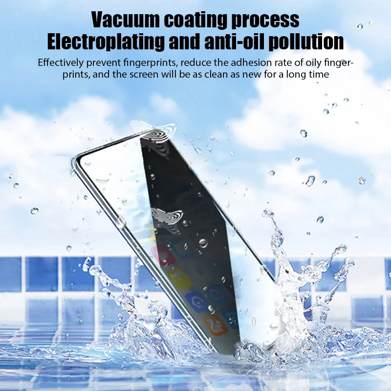 2Pcs Full Cover Anti-spy Glass for Samsung A13 A73 A52 A53 5g A12 A51 Screen Protector for Samsung A33 A23 S20 S21 FE 5G Glass