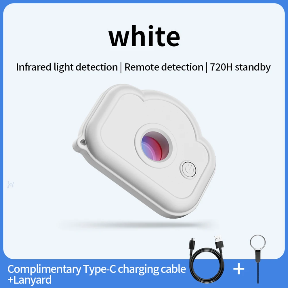 Anti-Sneak Camera Detector Portable Anti Candid Pinhole Camera Tracker Anti-spy Detector for Outdoor Travel Hotel Rental