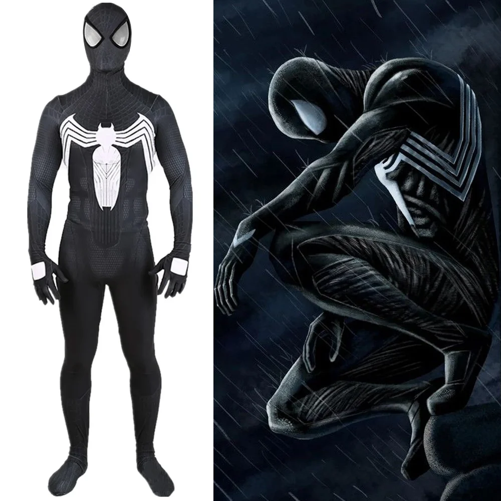 Venom Symbiote Spiderman Costume Supereroe Cosplay Spidey Cosplay Costume Di Halloween Zentai Abiti Tuta Disfrattes Di Halloween
