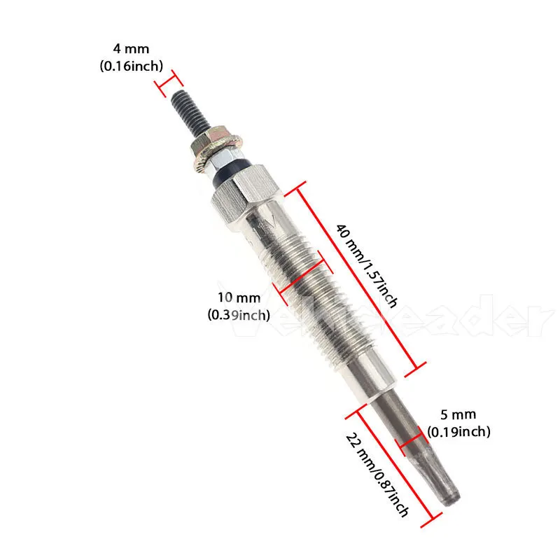 Glow Plug 4pcs Diesel Heater for Mitsubishi /SHOGUN /PAJERO /2.8 /4M40T /4M40 /GP5501/Gp7554/PM16 Car Modification Accessories