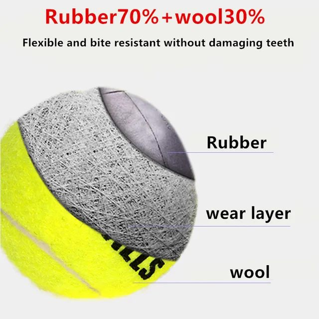 Sc45e1d083c974c5e95ac7a16ff1de462k.jpg 4Pcs/Set Dog Toy Q-MONSTER Thick Walled Natural Rubber Squeak Chew Balls for Dogs Tennis Interactive Bouncy Balls for Training