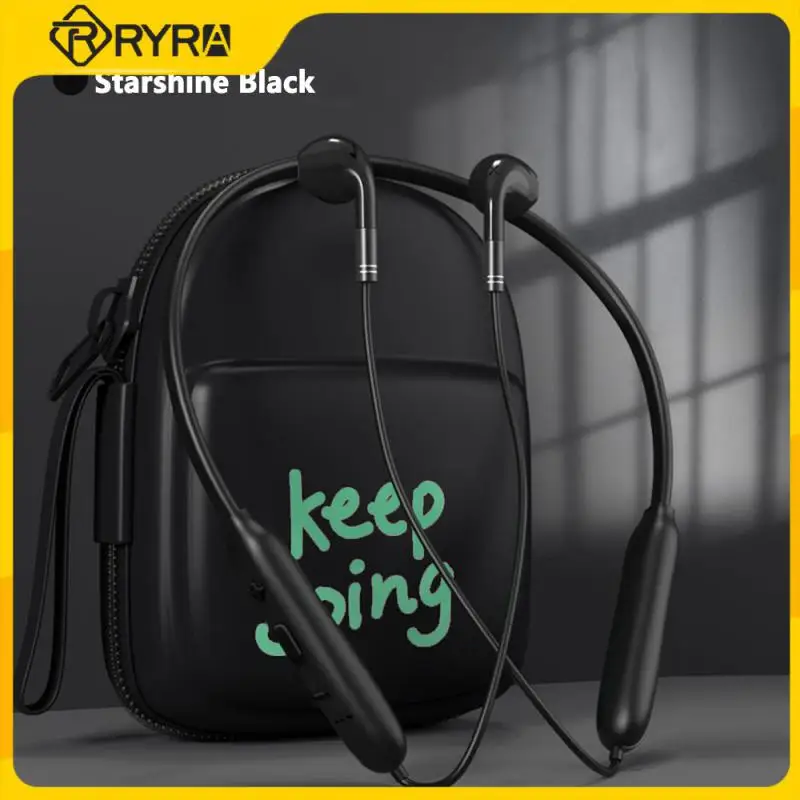 

RYRA 9D Stereo Surround Sound Wired Headset Neck Hanging Neck Exercise Running Binaural Wireless Bluetooth-compatible Headset