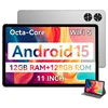 SVITOO Tablet Android 15 11 Inch Octa-Core Processor 12GB RAM 128GB ROM 8000mAh Battery WiFi 5 GPS BT 5.0 Widevine L1 With Case