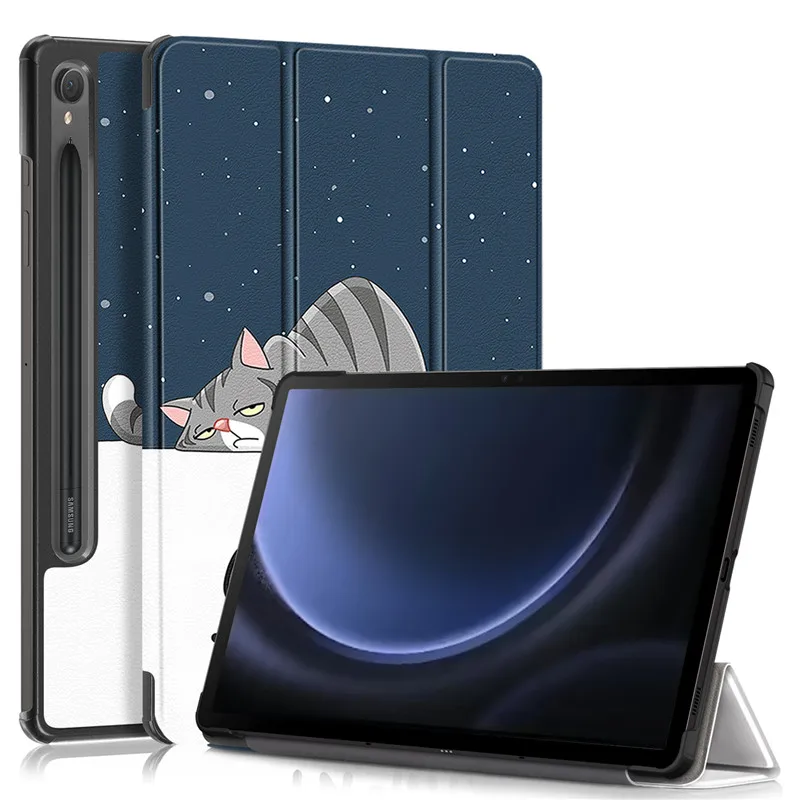 Cute Paint Smart Cover for Samsung Tab S9 FE 10.9 inch - Kids Edition