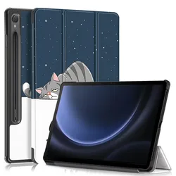 Cute Paint Smart Cover for Samsung Tab S9 FE 10.9 inch - Kids Edition (LM)