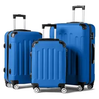 Ensemble de bagages 3 pièces, valises légères de voyage avec roulettes, serrure TSA et coin rigide, ensembles de bagages de voyage familial 4
