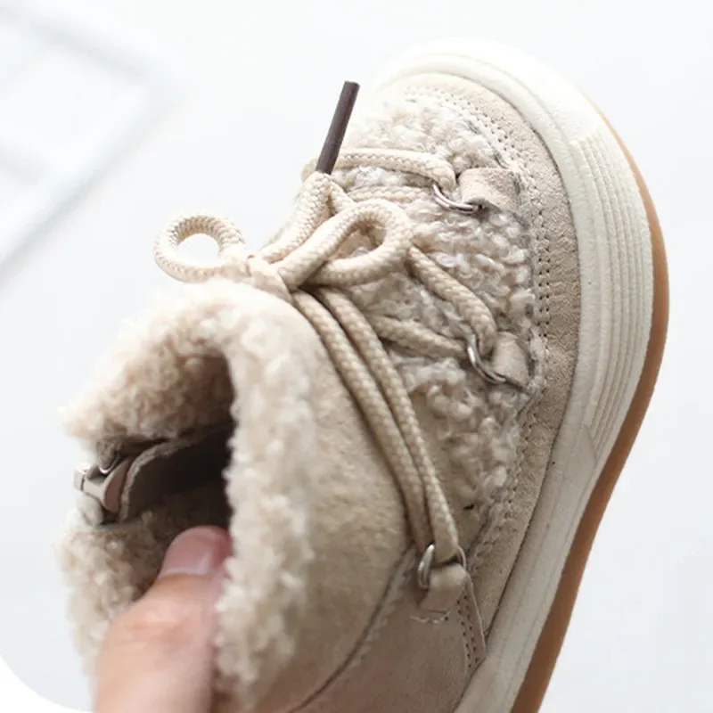 Winter Baby Boots baby shoes baby boots Warm Plush Rubber Sole Toddler Kids Sneakers Infant