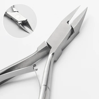 1/2 pezzi unghia del piede incarnita pinza per cuticole clipper taglierina per bordi forbice pinze per unghie strumento pedicure rimozione della pelle morta strumenti per manicure 1