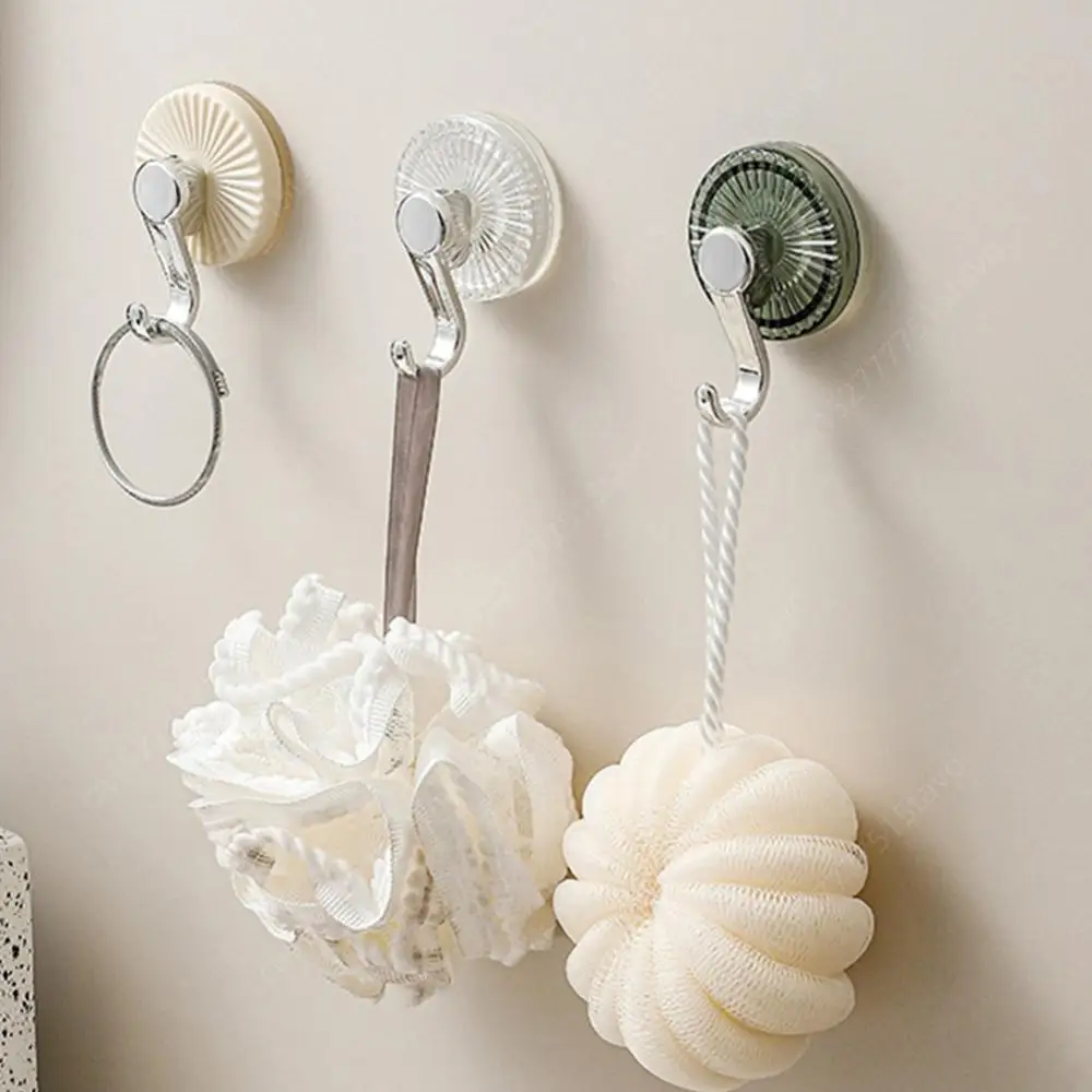 Suction Cup Hook Kitchen Wall Hook Utility Towel Bath Ceiling Plastic Nail Free Hanger for Wreaths Shower Window Towel