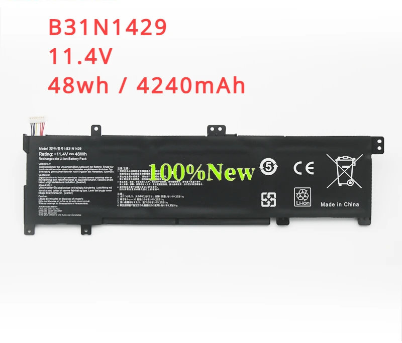 

B31N1429 Laptop Battery For ASUS A501L A501LX A501L A501LB5200 K501U K501UX K501UB K501UW K501LB K501LX K501L 48Wh